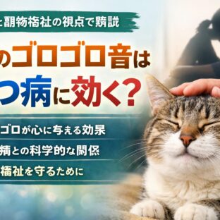 猫のゴロゴロ音がうつ病に効く？科学が証明した「癒しの周波数」と動物福祉の深い関係