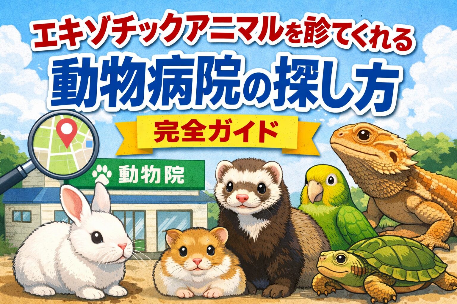 エキゾチックアニマルを診てくれる動物病院の探し方 　