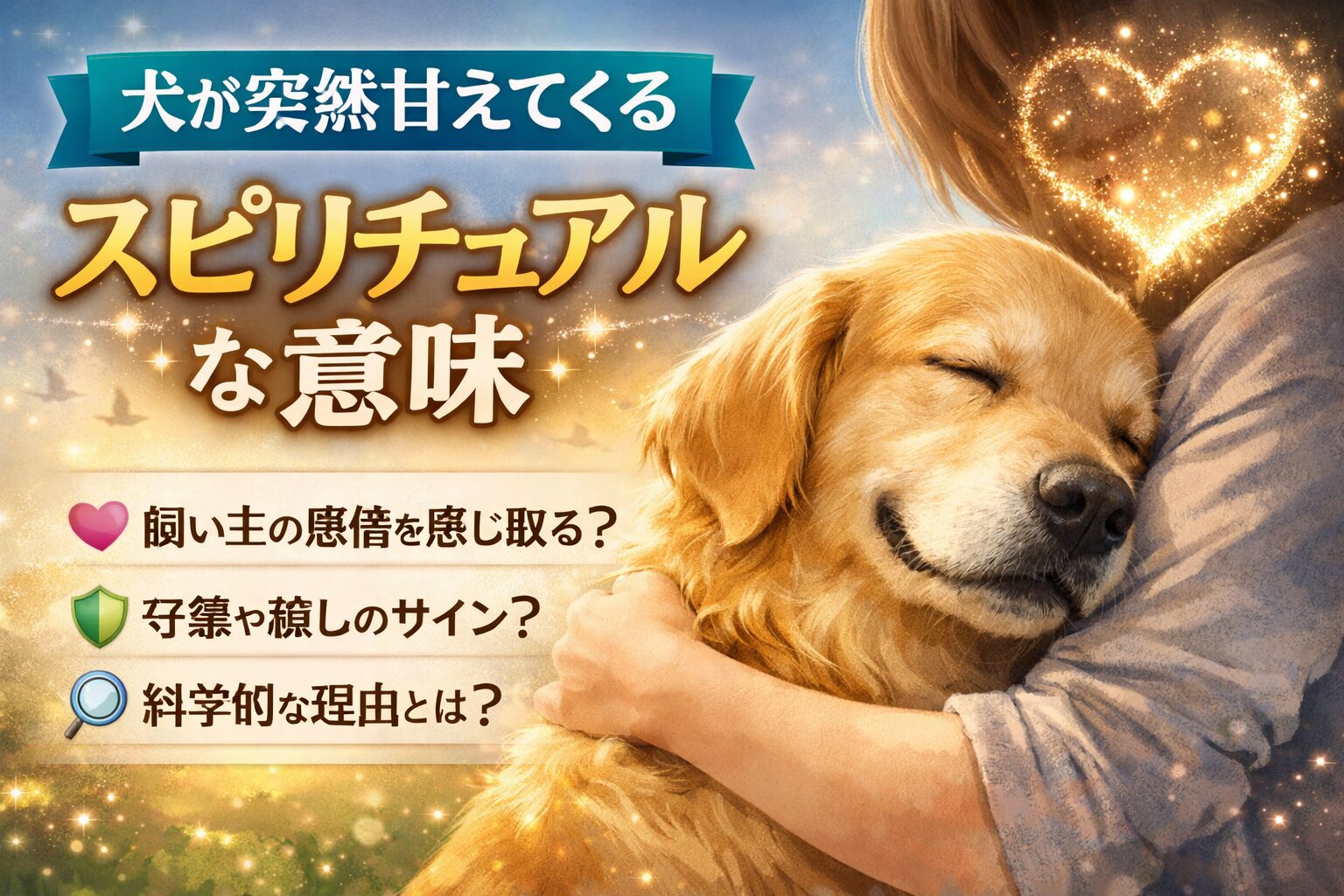 犬が突然甘えてくるスピリチュアルな意味