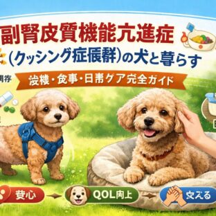 犬のクッシング症候群（副腎皮質機能亢進症）と暮らす——治療・食事・日常ケアの全記録