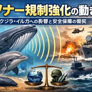 軍用ソナーがクジラ・イルカを死に追いやる——海洋哺乳類保護と安全保障の深刻な衝突