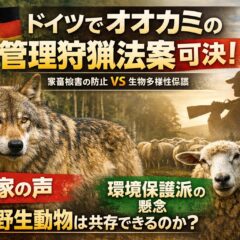 ドイツでオオカミ管理狩猟を認める法案｜家畜被害と動物福祉の間で揺れる野生動物政策