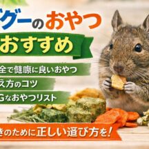 デグーのおやつおすすめ完全ガイド｜与えていい食材・ダメな食材と正しい頻度を徹底解説