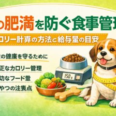 犬の肥満を防ぐ食事管理｜カロリー計算と給与量の目安を完全解説
