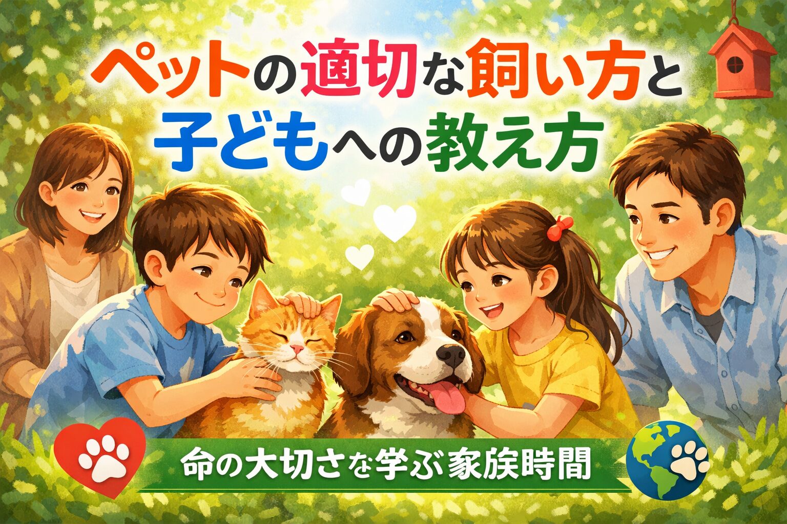 ペットの適切な飼い方と子どもへの教え方