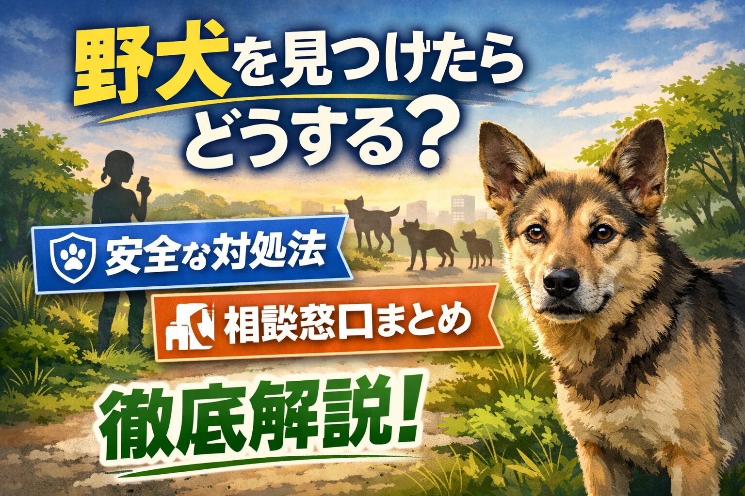 野犬の対処法ガイド