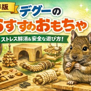 デグーのおすすめおもちゃ10選｜動物福祉の専門家が教える選び方と与え方の完全ガイド