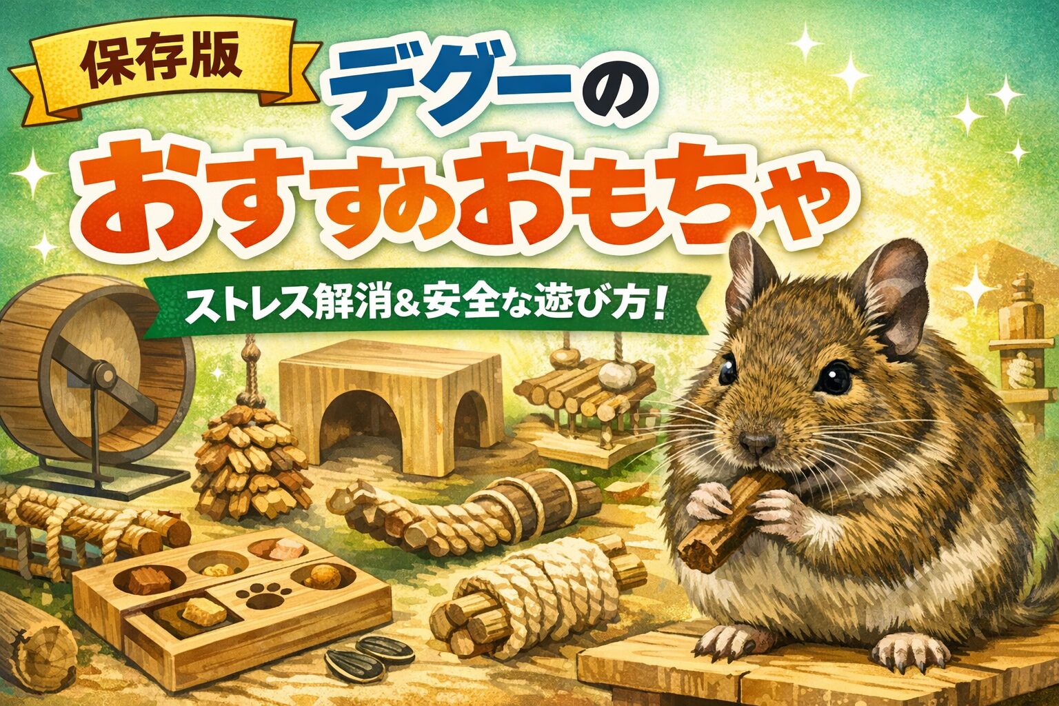 デグーのおもちゃおすすめ