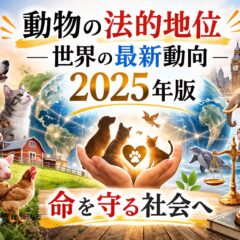 動物の法的地位とは？世界の最新動向まとめ【2026年版】日本との違いも解説