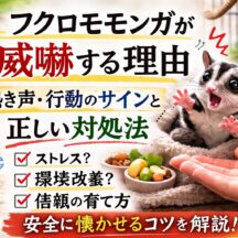 フクロモモンガが威嚇する理由｜鳴き声の意味とストレスサイン・正しい対処法