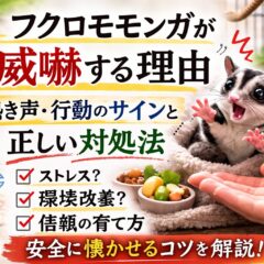 フクロモモンガが威嚇する理由｜鳴き声の意味とストレスサイン・正しい対処法