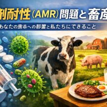 薬剤耐性（AMR）問題とは？畜産業との関係と私たちの食卓への影響をわかりやすく解説