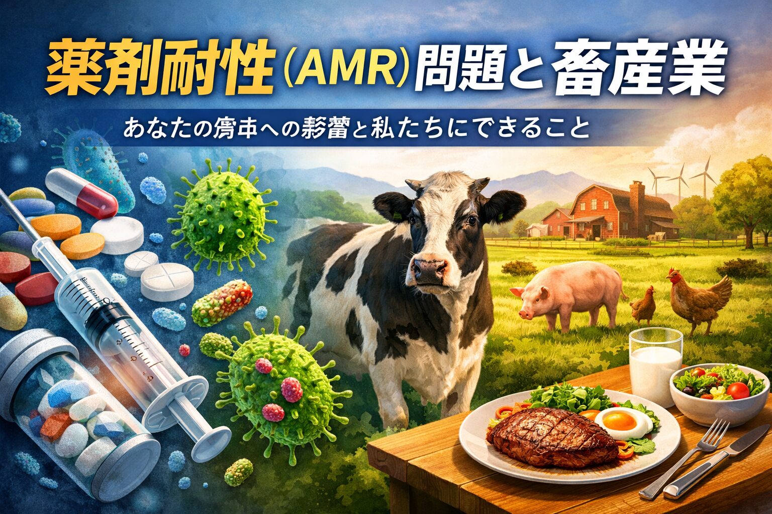 薬剤耐性と畜産業の影響