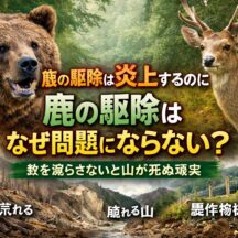 熊の駆除は炎上するのに鹿の駆除はなぜ問題にならない？山が死ぬ日本の現実