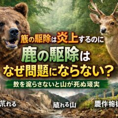 熊の駆除は炎上するのに鹿の駆除はなぜ問題にならない？山が死ぬ日本の現実