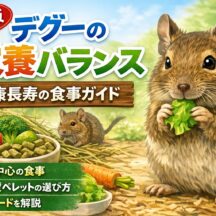 デグーの栄養バランス完全ガイド｜健康寿命を伸ばす食事管理とは？