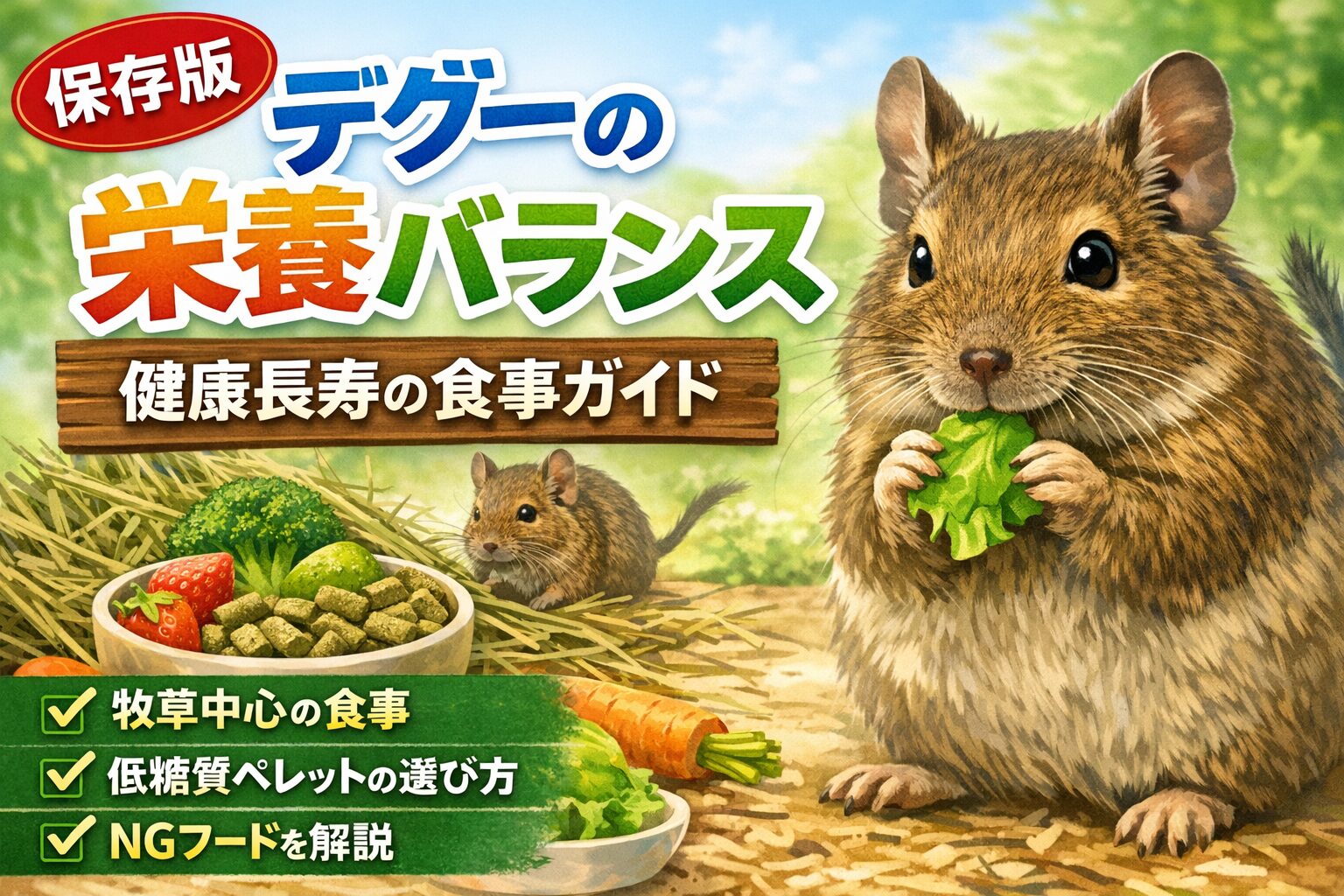 デグーの栄養バランス完全ガイド