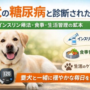 犬の糖尿病と診断されたら——インスリン療法・食事・生活管理の基本【完全ガイド】