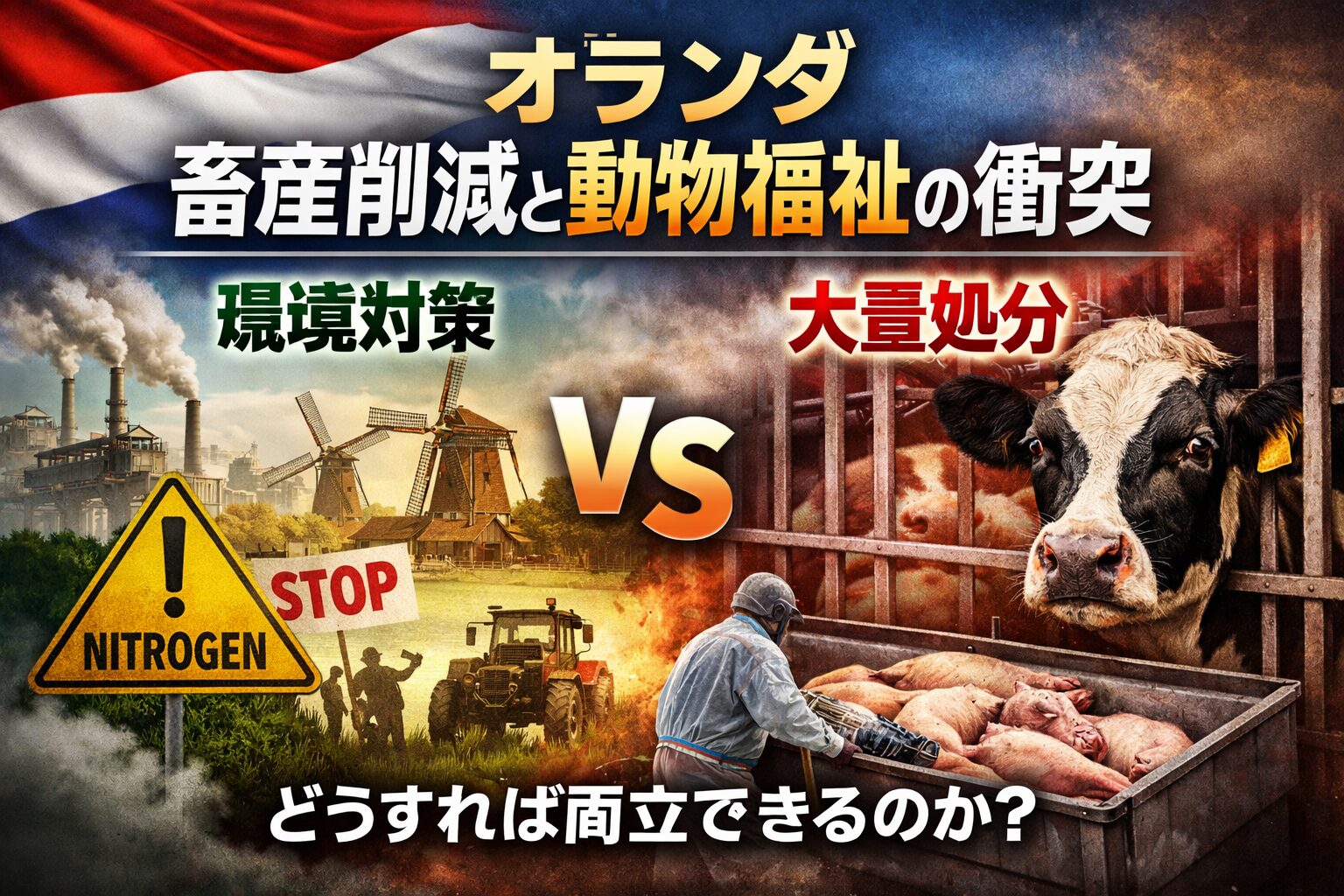 オランダ畜産削減政策が動物福祉と衝突