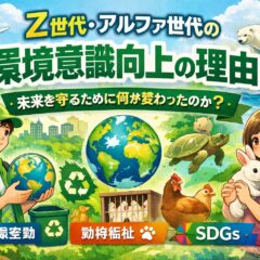 Z世代・アルファ世代の環境意識が高い理由とは？動物福祉とSDGsから読み解く未来の価値観