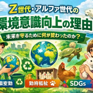 Z世代・アルファ世代の環境意識が高い理由とは？動物福祉とSDGsから読み解く未来の価値観