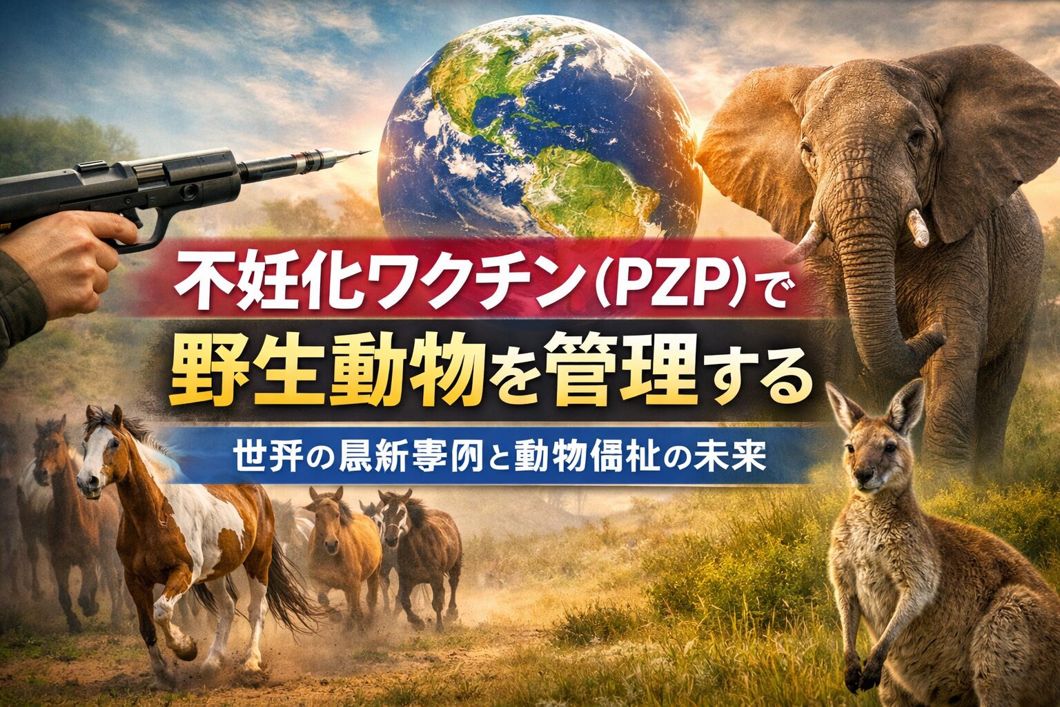 不妊化ワクチン（PZP）で野生動物を管理する