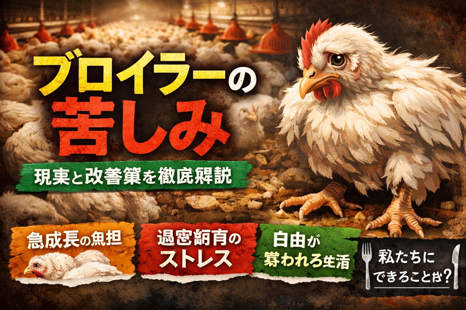ブロイラーの苦しみとは
