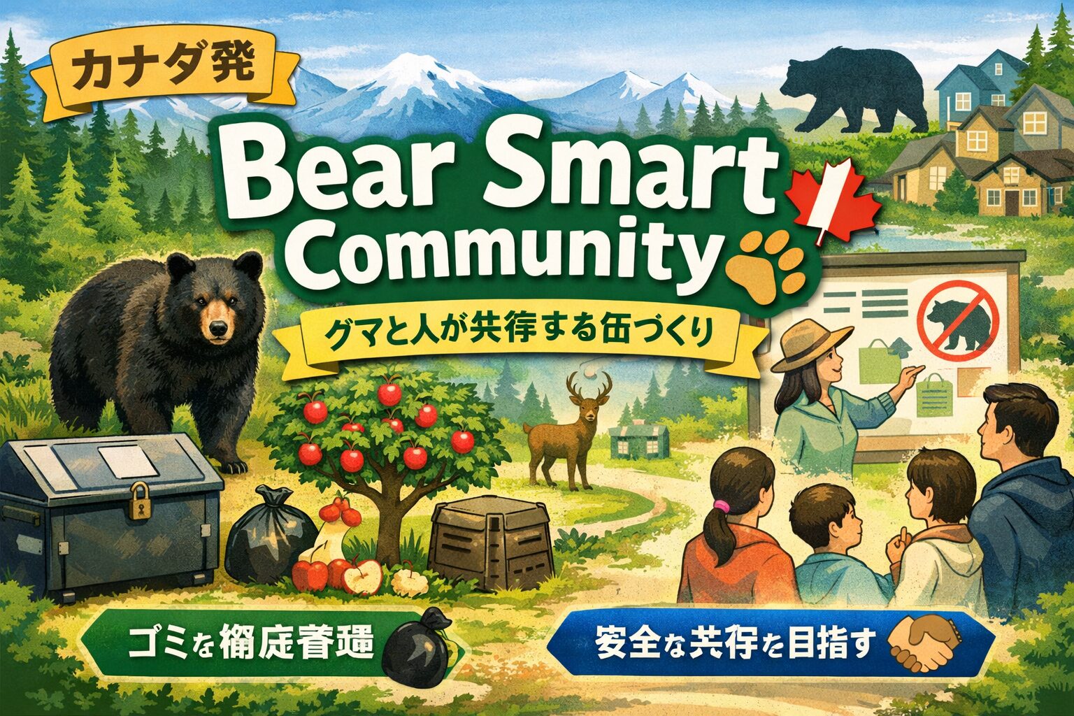 クマ対策の成功例「Bear Smart Community」とは