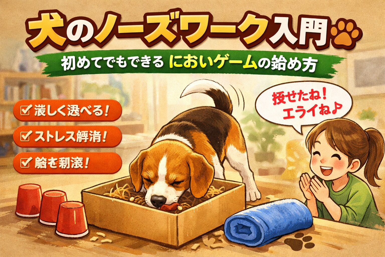 犬のノーズワーク入門
