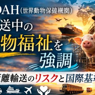 動物輸送中の福祉リスクとは？WOAHが警告する国際的な課題と私たちにできること