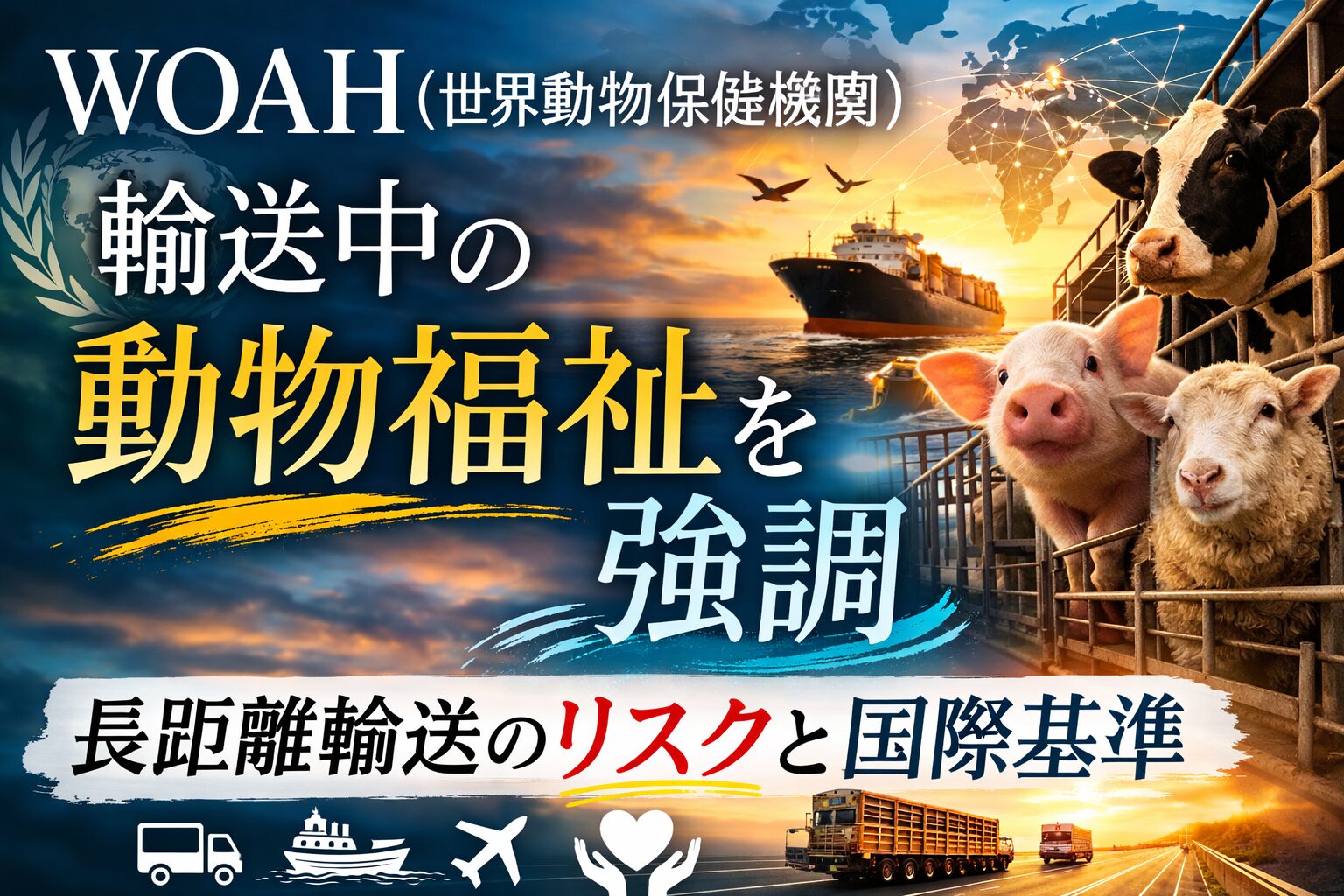 WOAH 輸送中の動物福祉