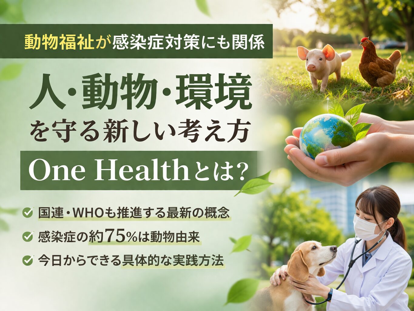 One Healthが変える人間と動物と環境の未来