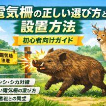 【初心者向け】電気柵の正しい選び方と設置方法｜イノシシ・シカ対策完全ガイド