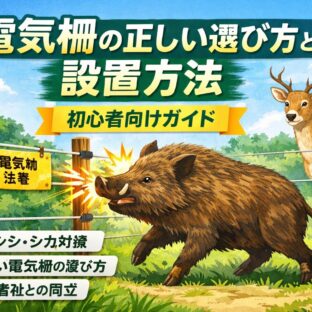 【初心者向け】電気柵の正しい選び方と設置方法｜イノシシ・シカ対策完全ガイド