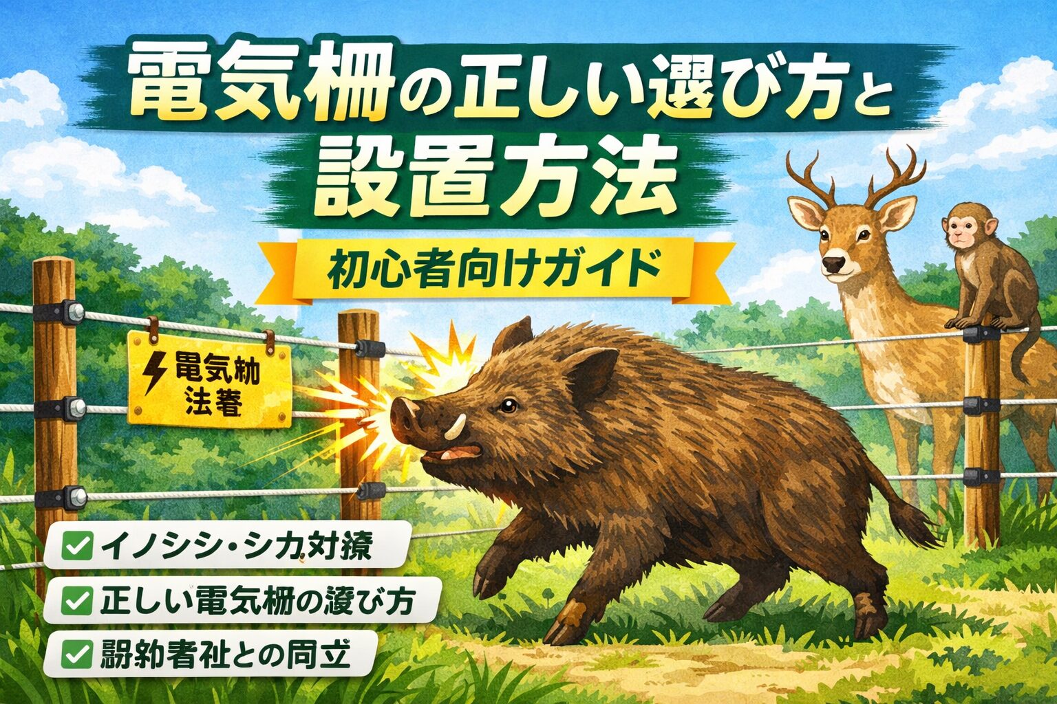 電気柵の正しい選び方