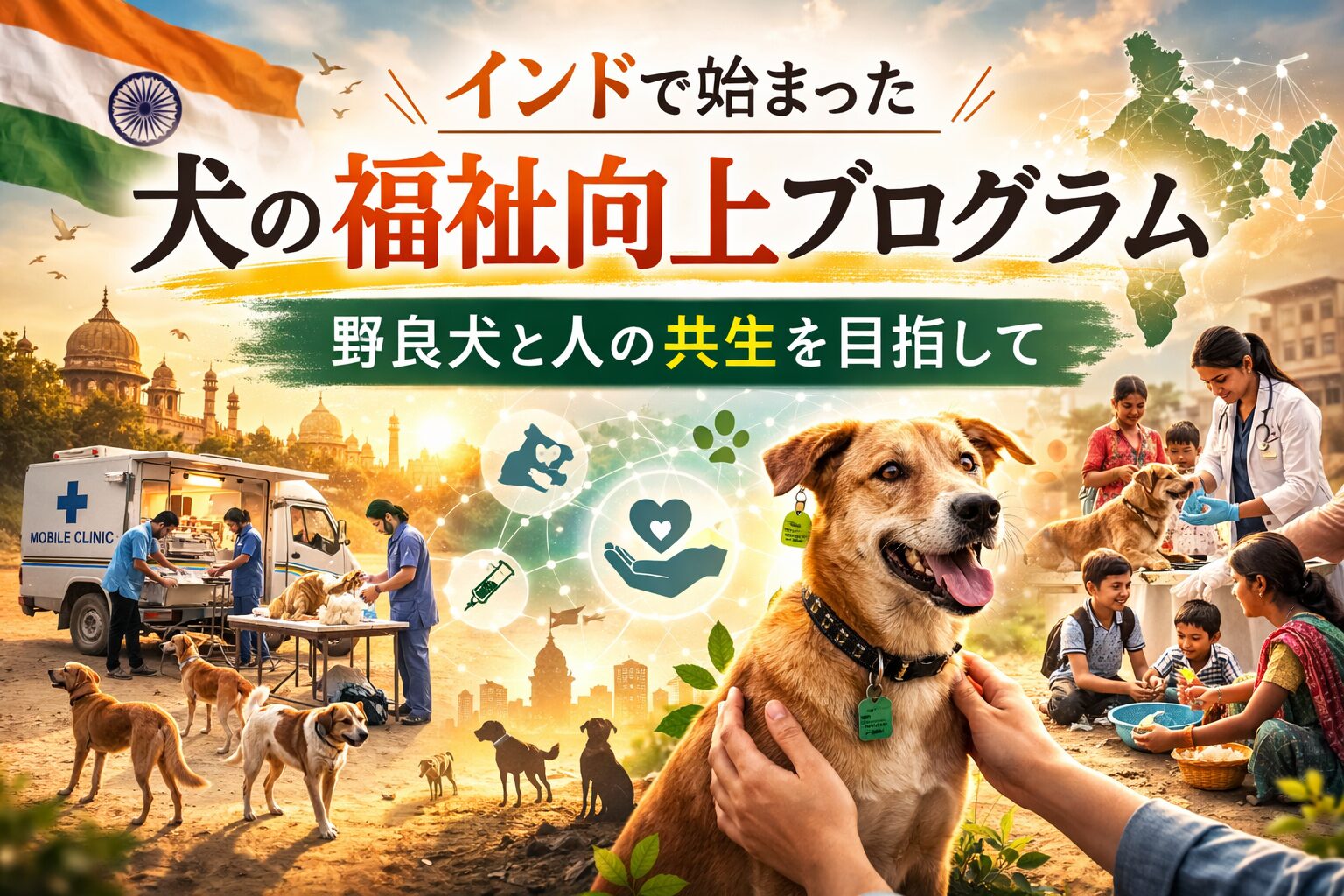 インドで犬の福祉向上プログラム
