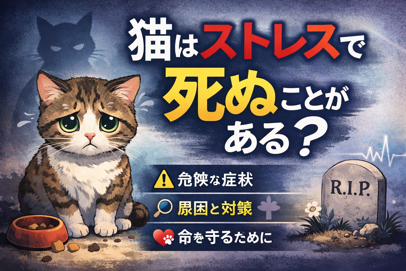 猫のストレスが死につながる?