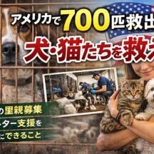 カリフォルニア州で700匹超の犬・猫を救出｜アメリカ史上最大級の動物救出事件が示す「動物福祉」の現実