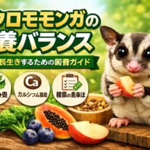 フクロモモンガの栄養バランス完全ガイド｜健康に長生きする食事と餌の与え方