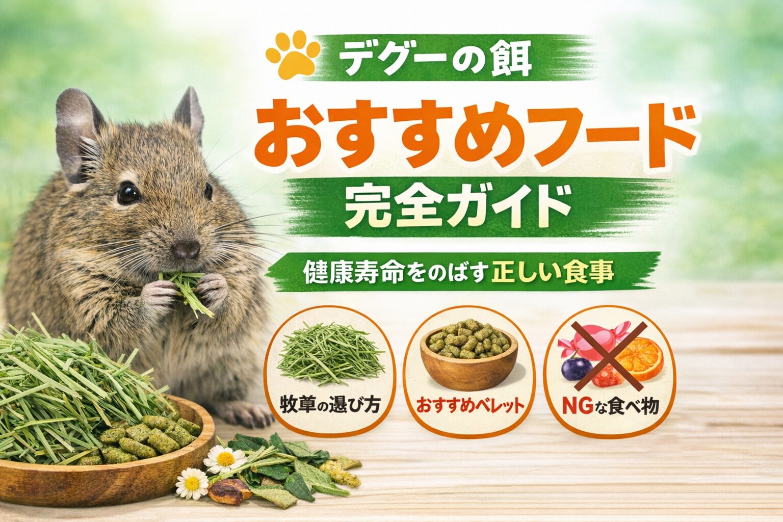 デグーの餌おすすめ