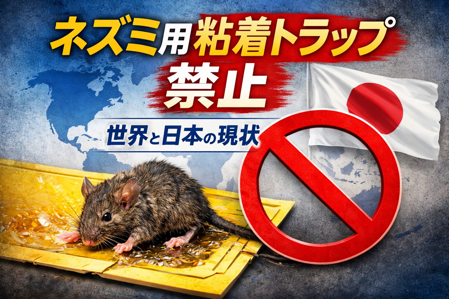 ネズミ用粘着トラップは禁止すべき