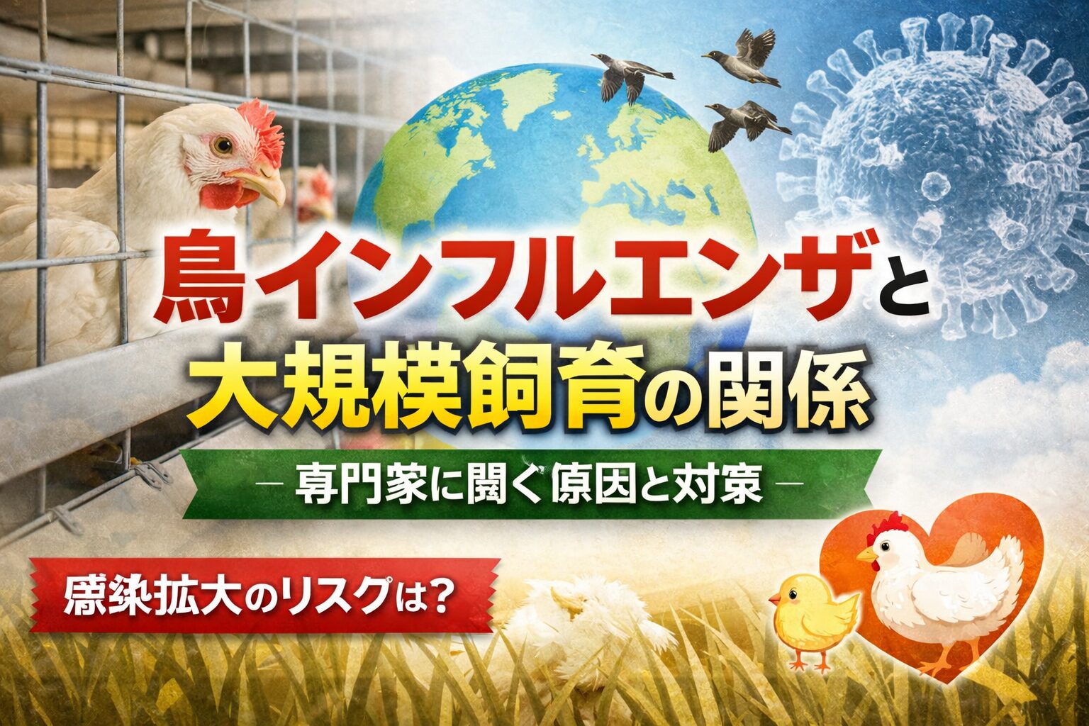 鳥インフルエンザと大規模飼育の関係