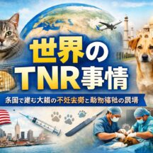 世界のTNR事情｜犬猫の命を守る現場ベースの動物福祉活動とは？