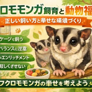 フクロモモンガ飼育と動物福祉｜正しい飼い方と幸せな環境づくり
