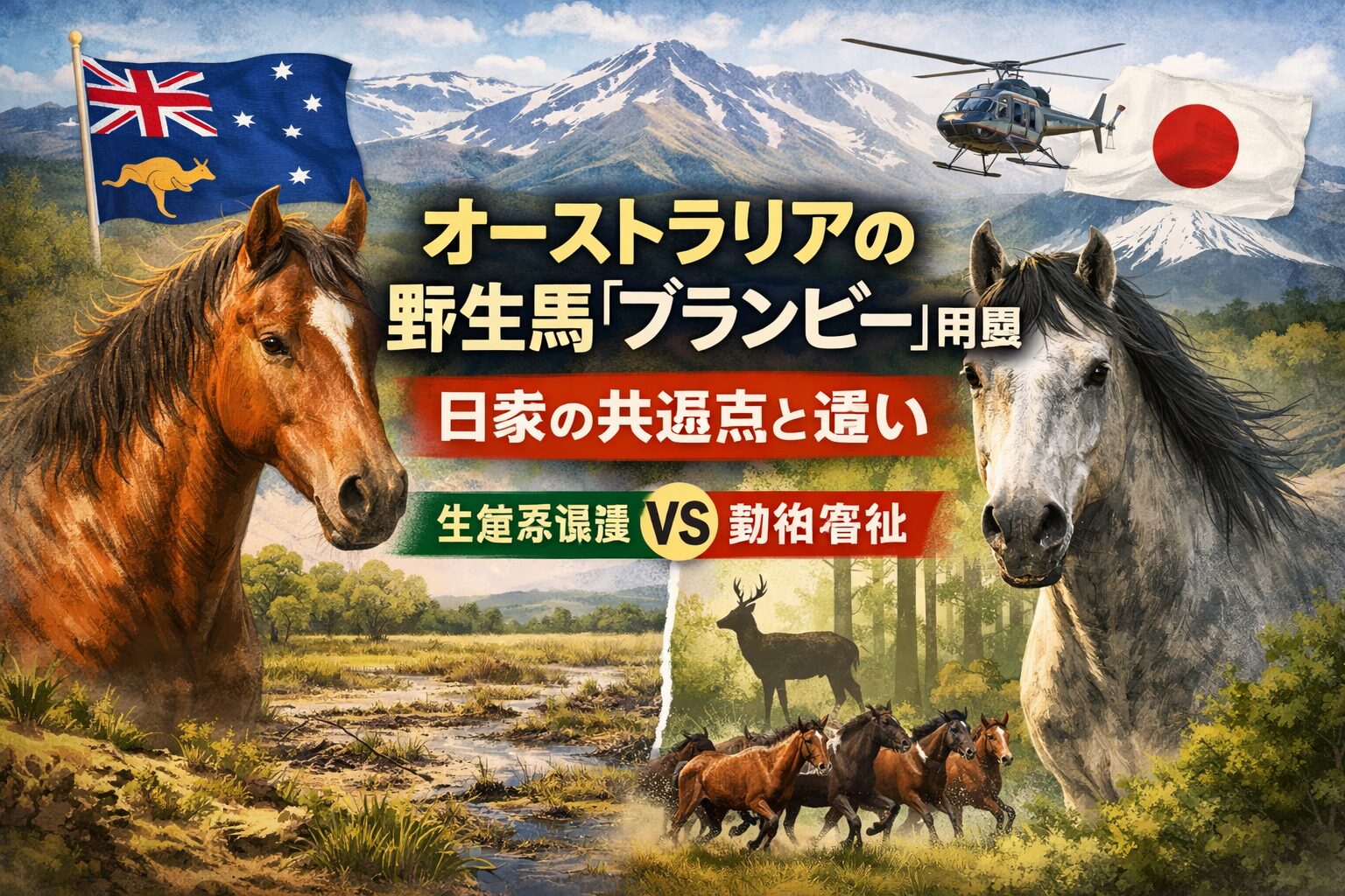 オーストラリアの野生馬「ブランビー」問題とは