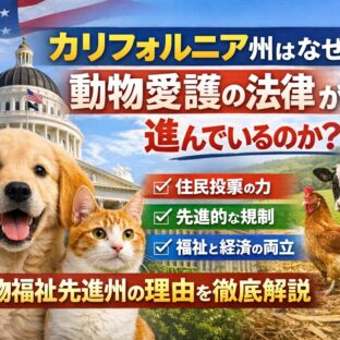 カリフォルニア州はなぜ動物愛護の法律が進んでいるのか｜世界最先端の動物福祉政策を徹底解説