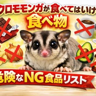 フクロモモンガが食べてはいけない食べ物一覧｜知らないと危険なNG食品