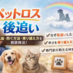 ペットロスで「後追い」したい気持ちになったら——原因・対処法・回復への道を専門家視点で解説