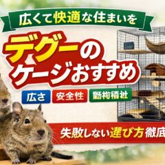 デグーのケージおすすめ完全ガイド｜広さ・安全性・動物福祉から選ぶ最適環境