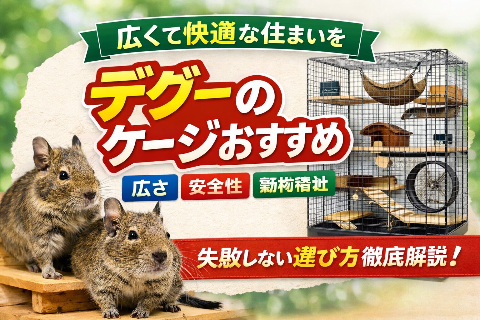 デグーのケージおすすめ